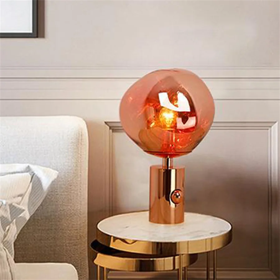 

Креативная настольная лампа E14 из лавовой ткани, настольные лампы с лампочками для ресторана, бара, отеля, кафе, ужина, украшение для спальни