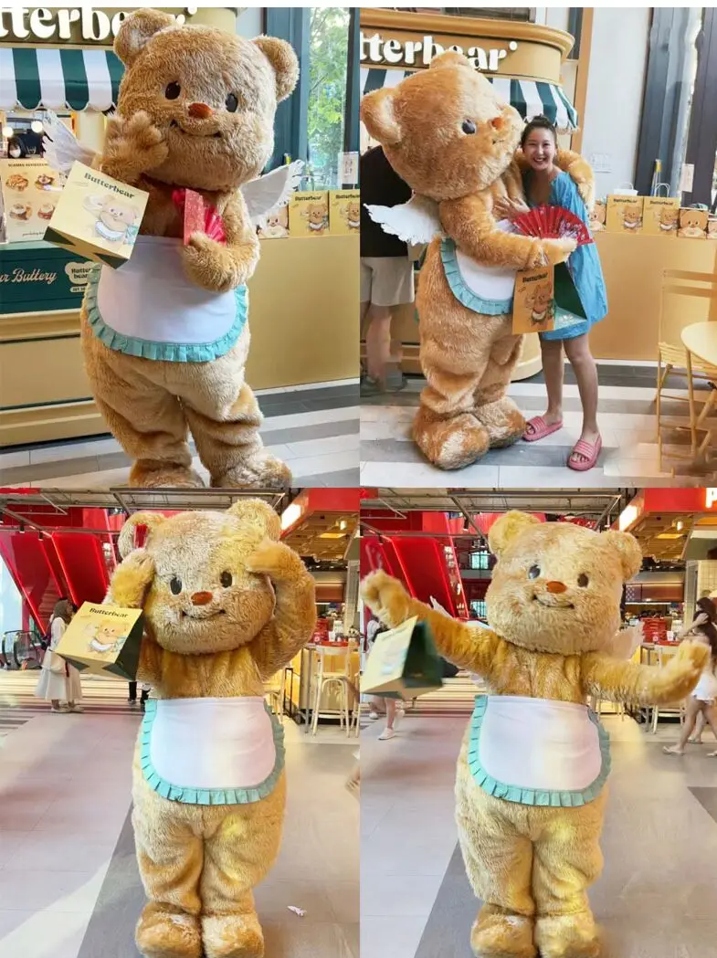 Новый костюм талисмана бабочки пекарня танцевальный медведь карнавальный