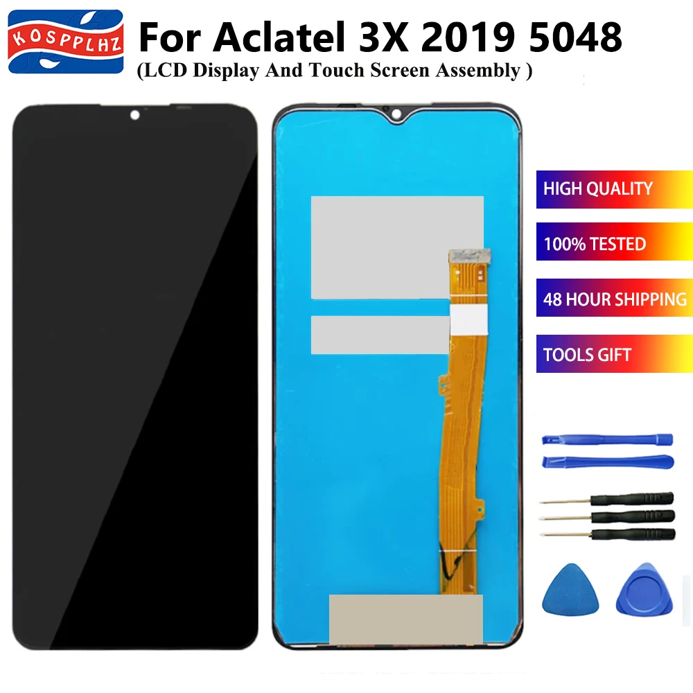 

LCD Touch Screen For Aclatel 3X 2019 5048 LCD Display + Touch Screen Digitizer Replacement 6.52" New For 5048Y 5048U OT5048 LCD