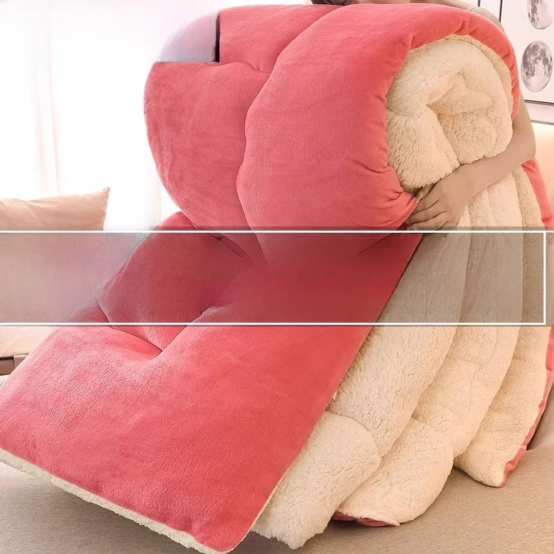 Berber Fleece Quilt Winter Thickened 2024 New Student Dormitory Single Fleece-lined Warm Duvet Insert Thick |