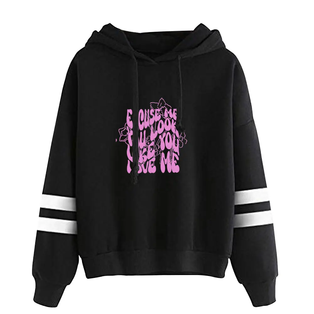 Фото Толстовки с капюшоном Ella Langley Merch, толстовка с рукавами с параллельными перекладинами, повседневная одежда, повседневная одежда №1