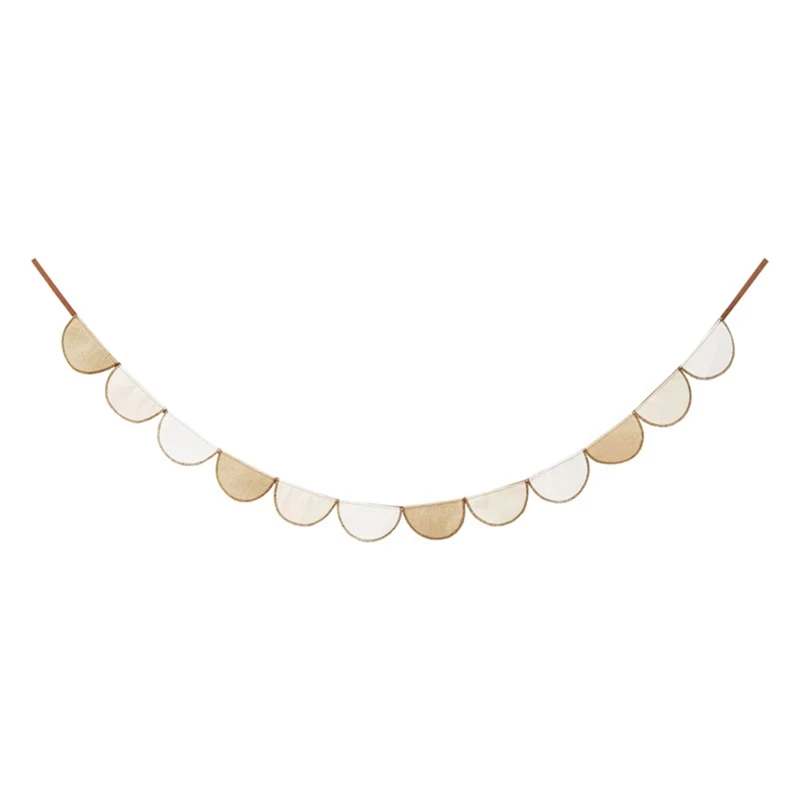 

Подвесные украшения в скандинавском стиле, Цветочная Гирлянда из рами, украшение для детской комнаты, домашний Свадебный Настенный декор