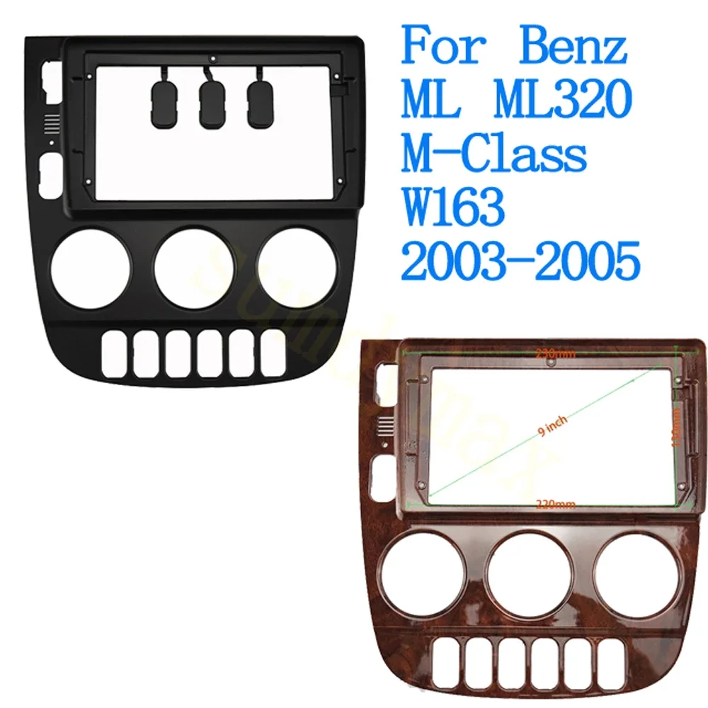 9-дюймовый 2din автомобильный радиоприемник для Benz ML ML320 M-Class W163 2003 2004 2005 видеорамка