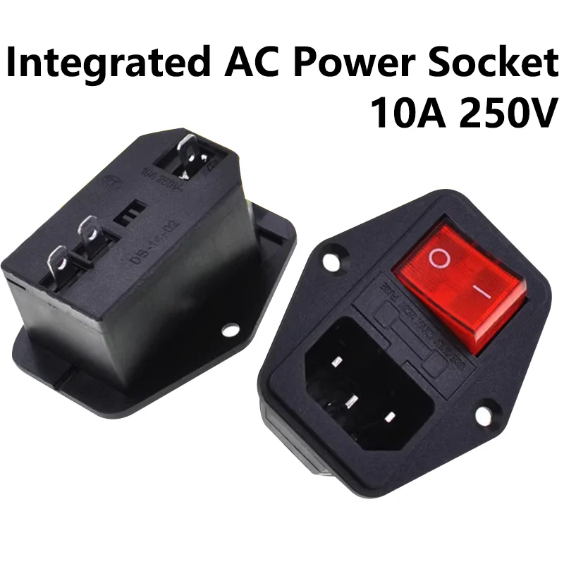 Электрическая розетка с металлическим предохранителем 10 А 5 шт