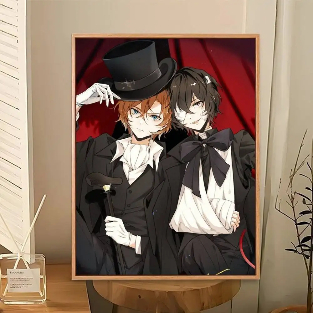 Фото Постер Fanart Soukoku D-Dazai C-Chuuya: Идеальный космический стикер-наклейка для офиса, домашнего кинотеатра, декора стен, стильный подарок №3