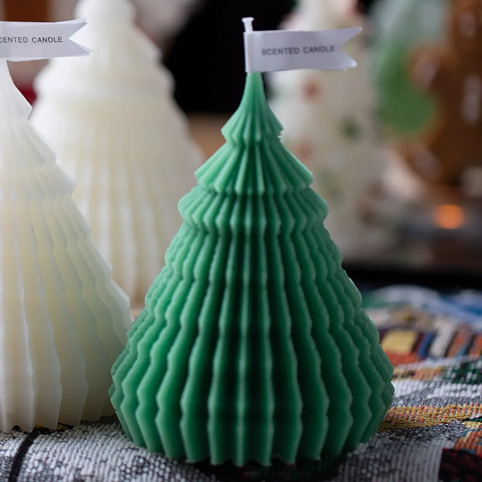 

NEW IN Cluster Candle Holder Christmas Candles Christmas Trees Aromatherapy Sparkler for Birthday Cake Star Sign Gift - Scented