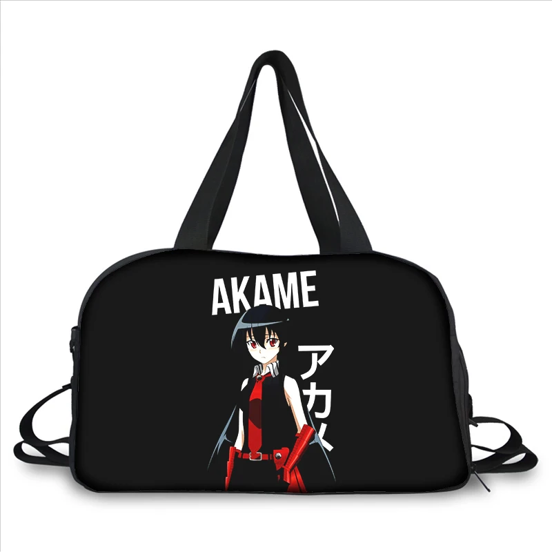 Anime Akame Ga Kill 3D printing fashion trend portable large capacity multi-function messenger bag travel bag