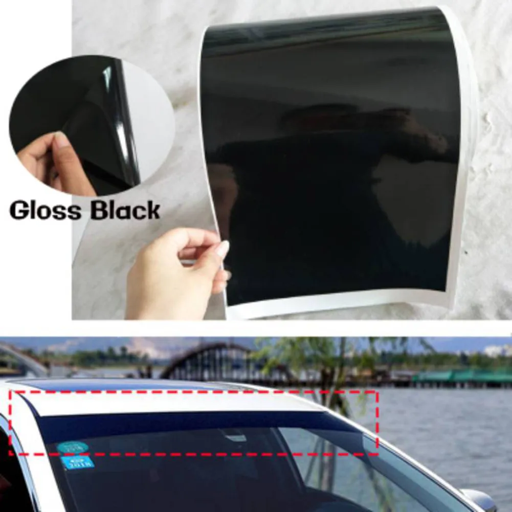 

Sunstrip Sunshade Stickers Table Universal Van Windscreen Laptop PVC Sun Strip 150x20CM Cabinet Car Front + Rear