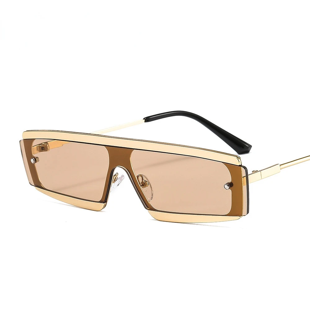 

MYALICE Fashion Small Frame One-piece Sunglasses Women Popularity Metal Glasses Frames Sun Glasses Men Fashion Wear Gafas De Sol
