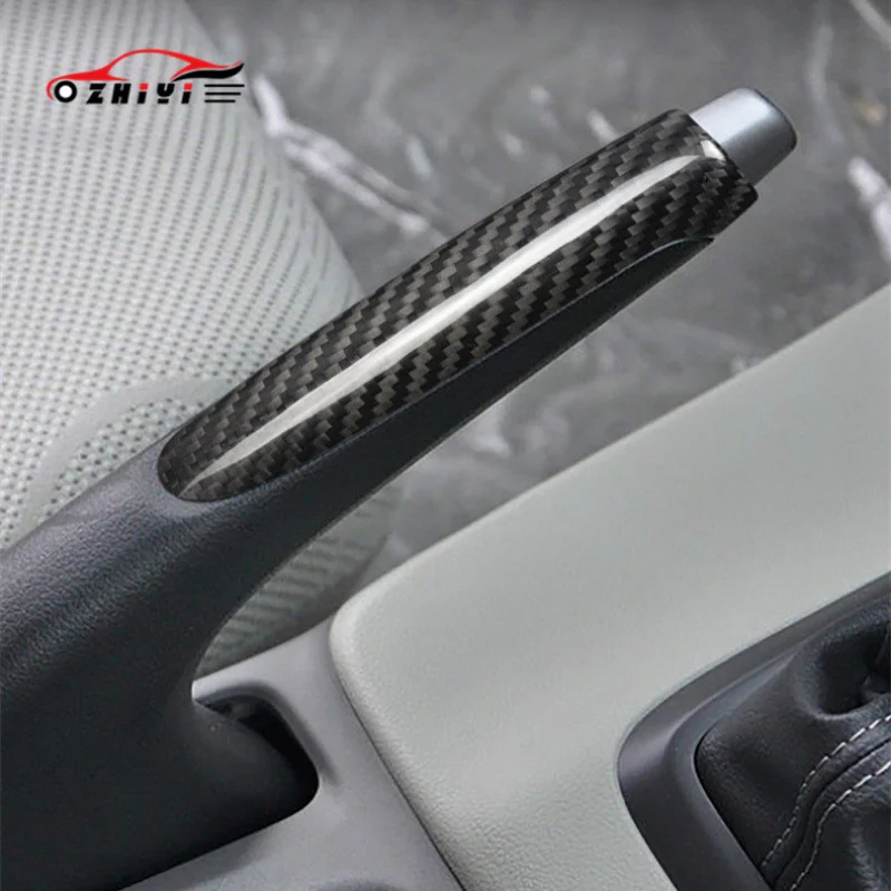 

Real Carbon Fiber Car Handbrake Cover for Honda Civic 2012-2016 Manual Transmission Shifter Lever Decorative Shell