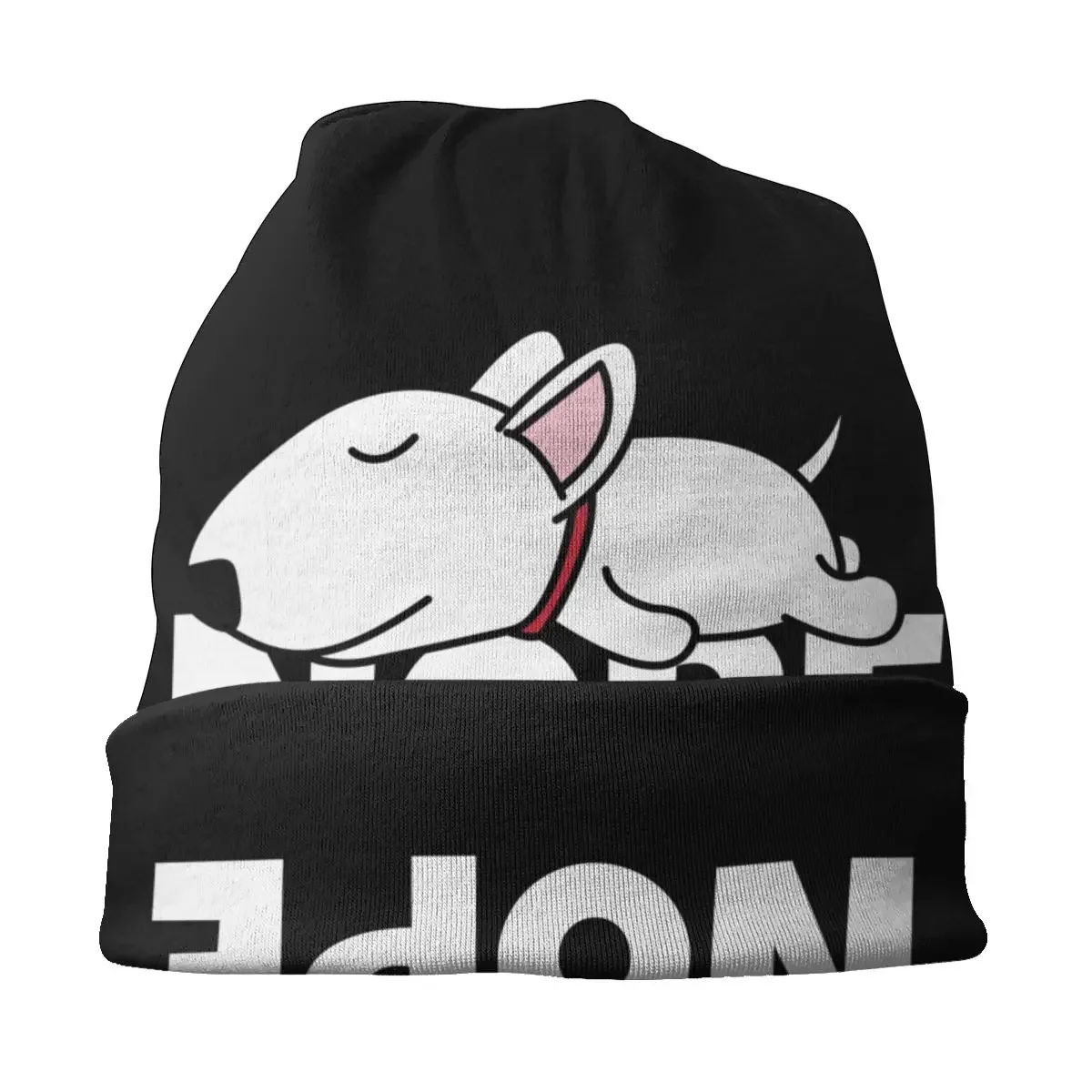 Изготовленная на заказ шапка-бини для собак Nope Bull Terrier вязаная шапка мужчин и