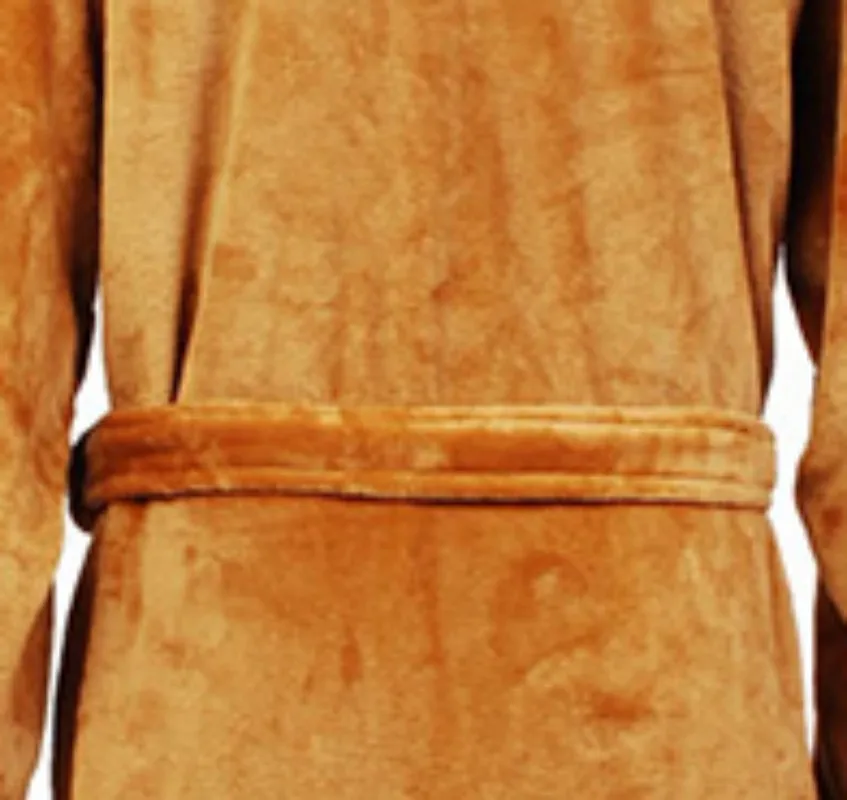 Unisex Winter Thin Nightgown Length To The Ankle Polyester Warm Comfortable Bushido Style Leisure Wear With A Waistband Cosplay