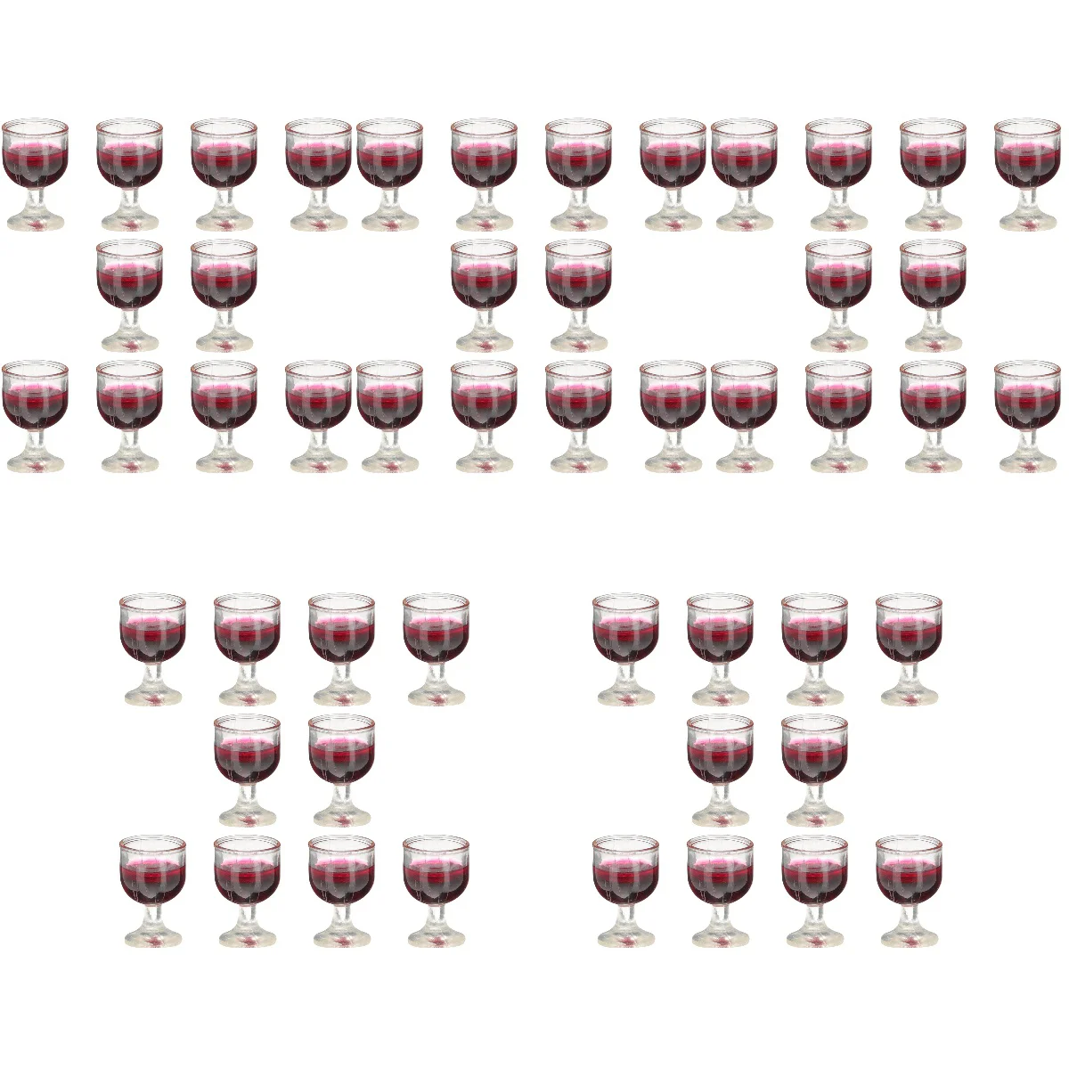 

50 Pcs Miniature Cocktail Cup Miniature Champagne Flute Dolly House Glasses Doll Glasses Decor