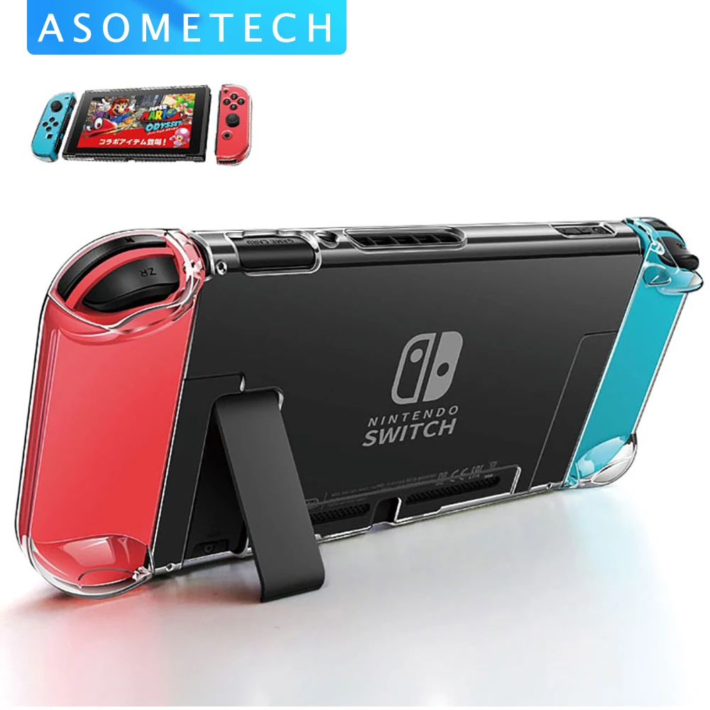 

Detachable Crystal PC Transparent Case For Nintendo Nintend Switch NS NX Cases Hard Clear Back Cover Shell Coque Ultra Thin Bag
