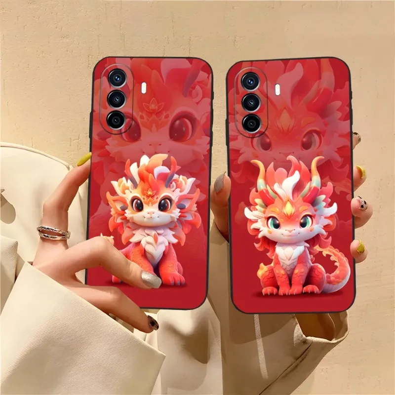 Чехол для Huawei P50/P40Pro/P40/P30/P20/P10/P9 Pro Plus/P8/P7/Psmart Z 2024 Nova 8 чехол с изображением дракона на