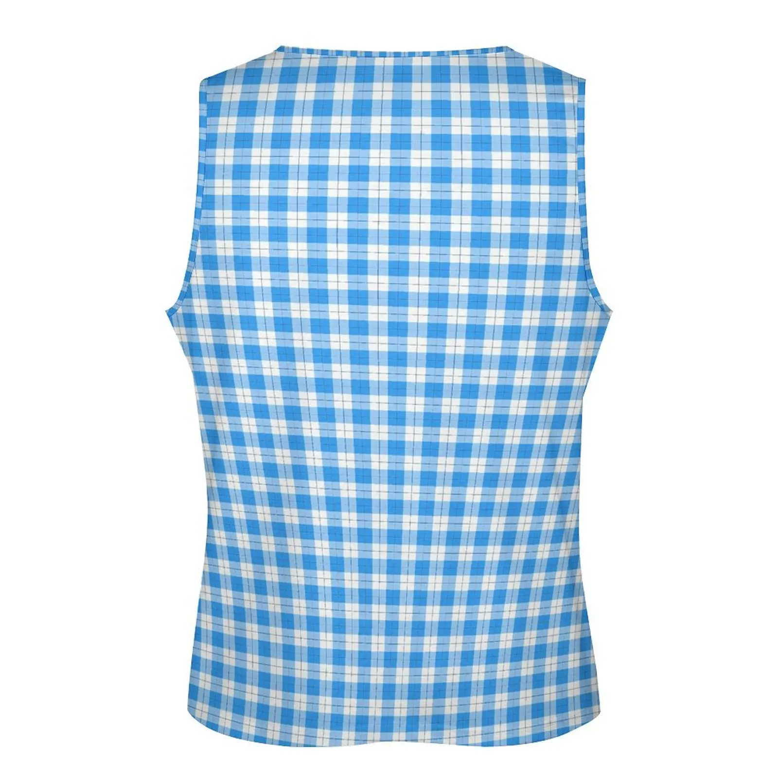 Синяя майка в клетку мужская винтажная клетчатая спортивная одежда топы летние