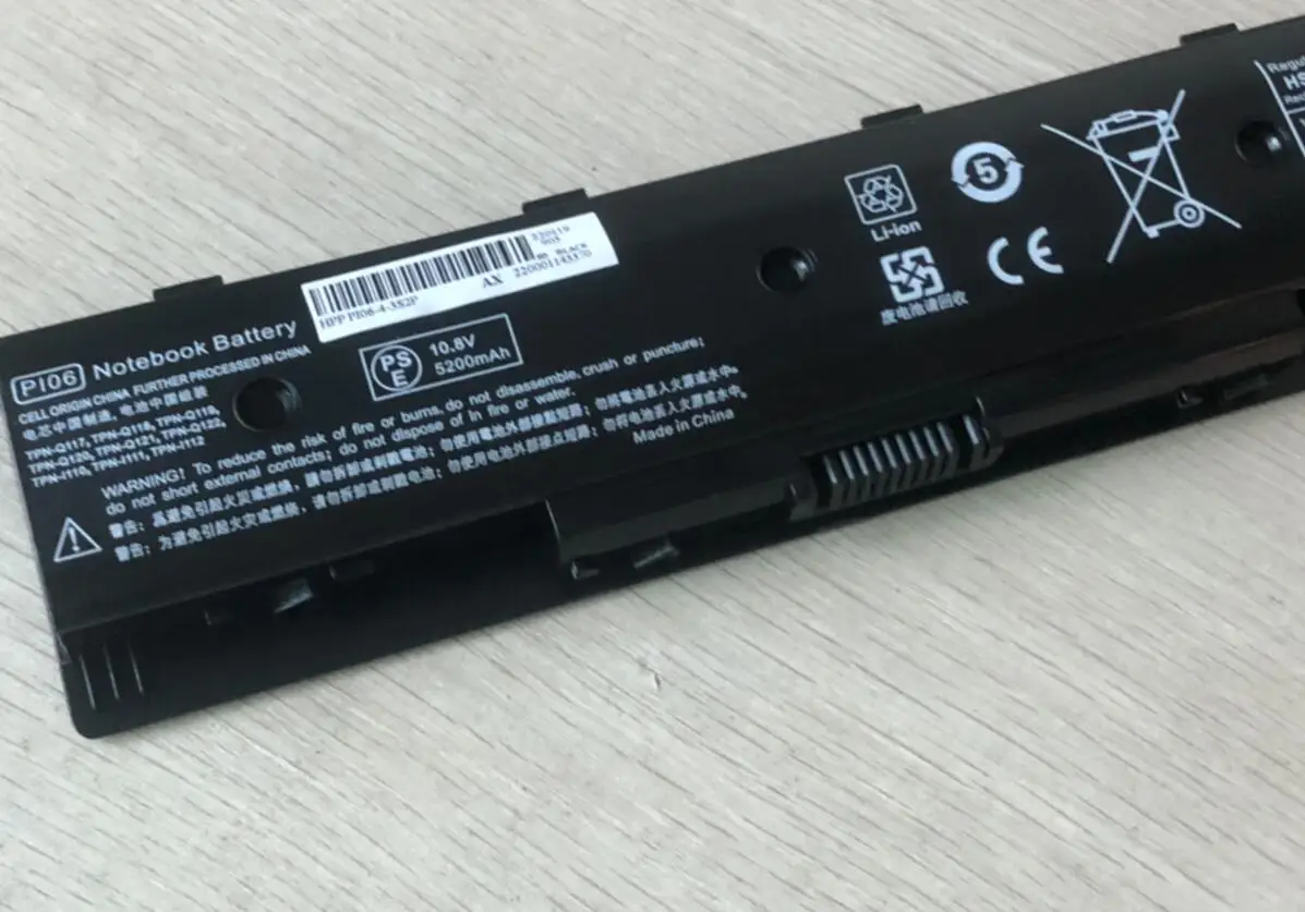 Аккумулятор PI06 для ноутбука HP Envy 15 17 17z Pavilion 14 14z 14t hstnn-yb40 710416-001 710417-001 P106 |