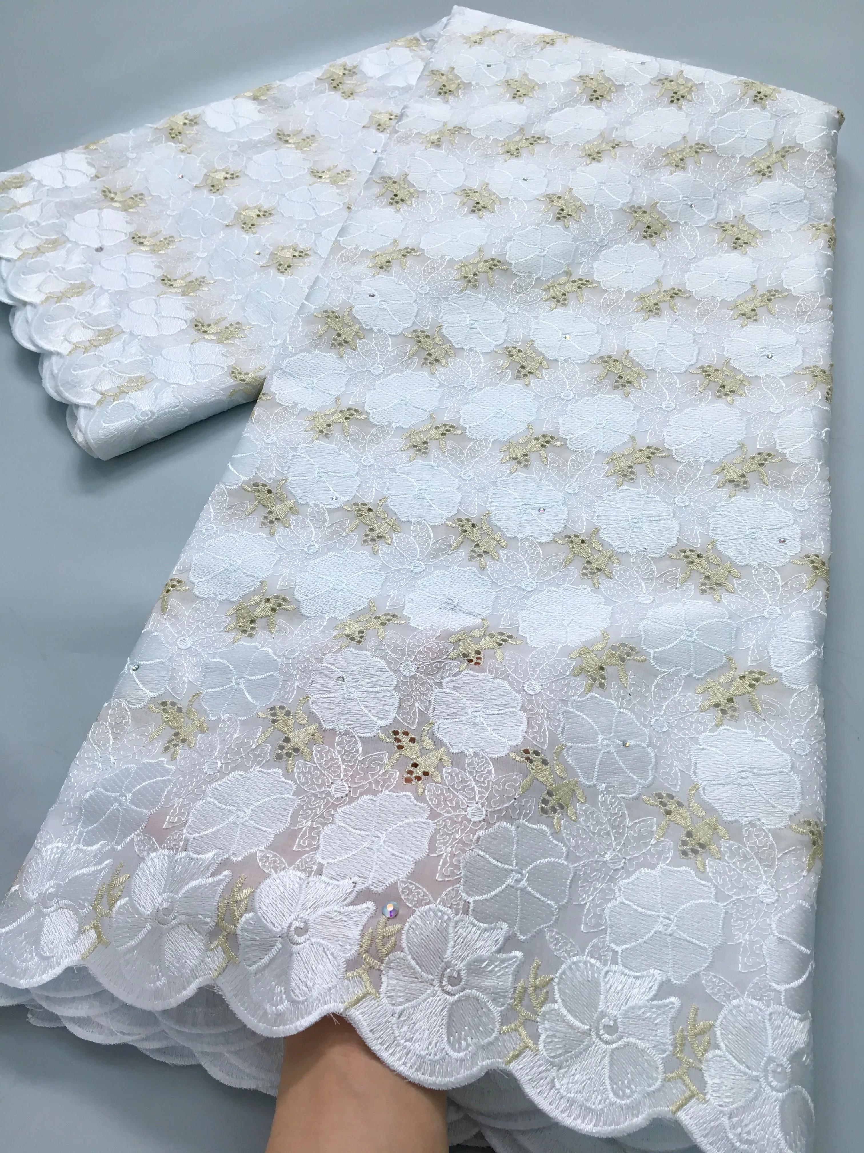 Швейцарская вуаль кружево в Швейцарии хлопок новейшая африканская нигерийская