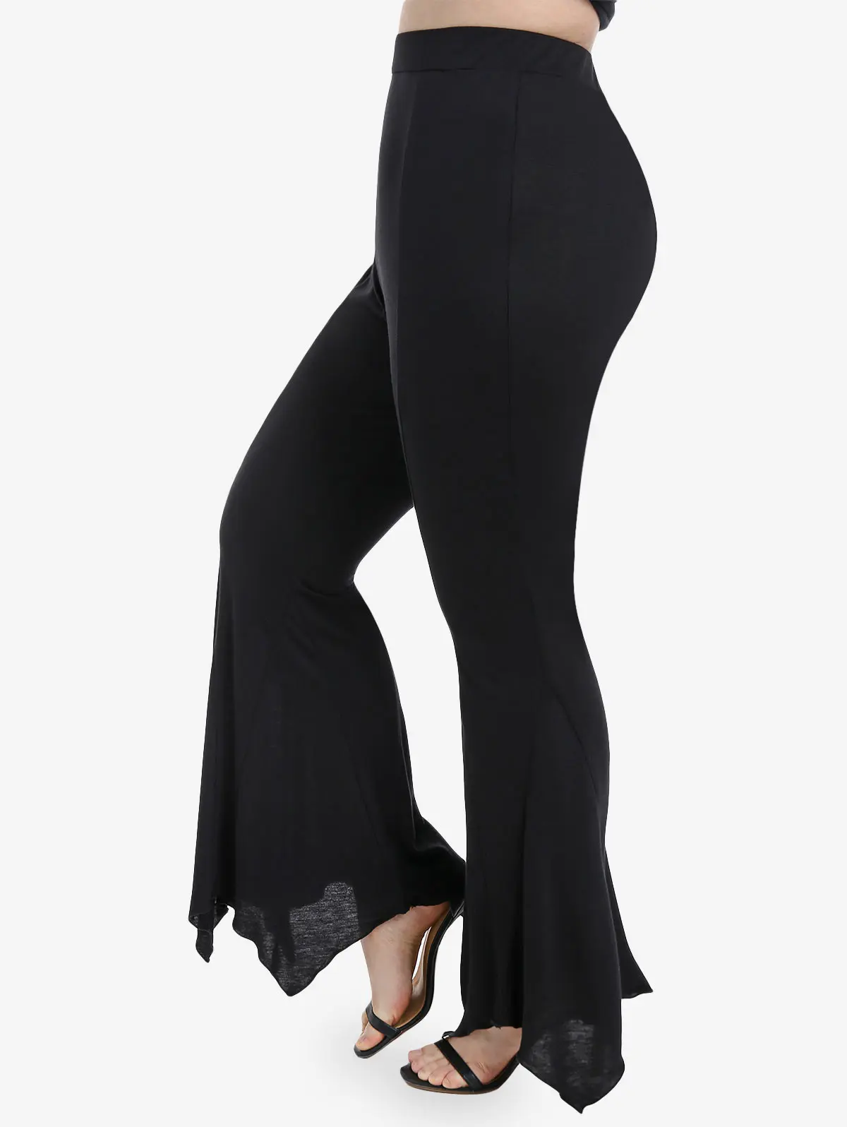 

Брюки-клеш Женские Классические, с высокой талией, 4XL