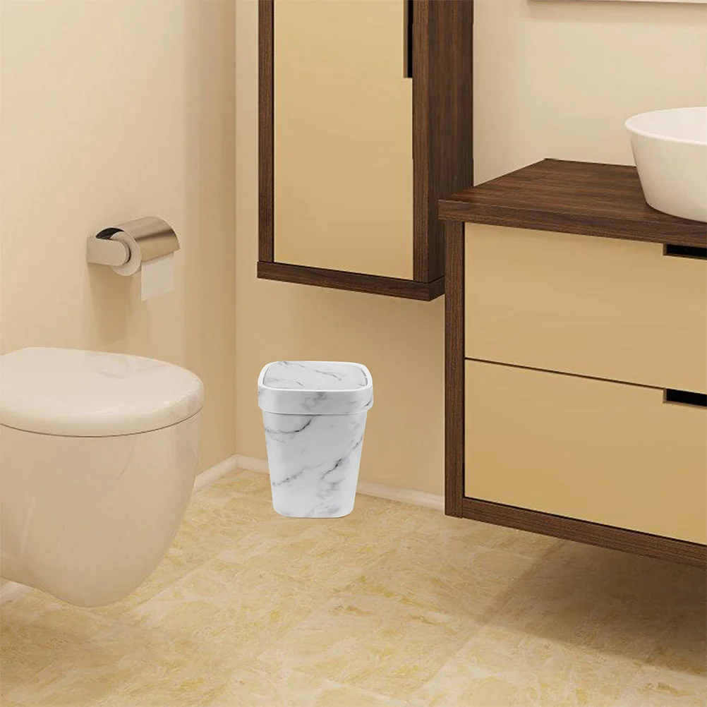 Мраморный мусорный бак для пищевых мусора кухни корзина туалета стол ванной