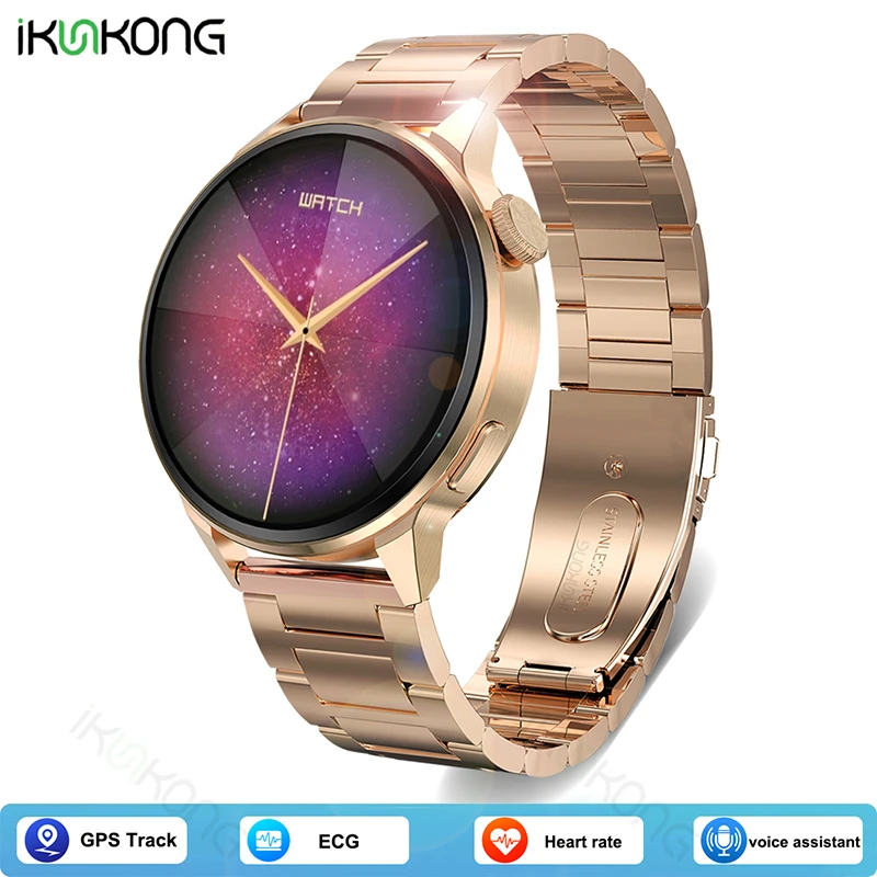 Женские Смарт-часы с Bluetooth GPS пульсометром и ЭКГ |