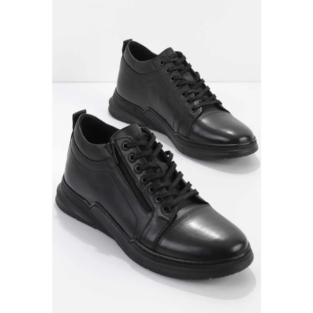 

Черные кожаные мужские повседневные туфли Dorlie E018110330