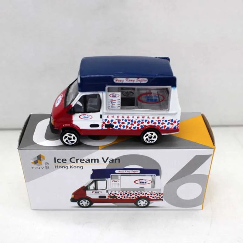 

1:64 proportion Hong Kong Regal ice cream vehicle alloy die-casting ice cream car model adult children boys toys boutique gift