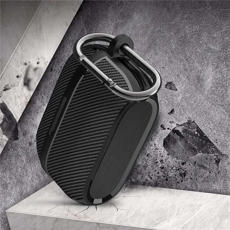 Фото Чехол для Jabra Elite Active 75T/Elite 7 Pro/ Jabra Elite 7 Active, роскошная броня из углеродного волокна с чехлом-карабином №4