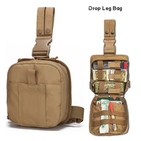 leg bag tactical military first aid pouch drop waist thigh hip fanny pack tool gear for huting paintball airsoft camping riding