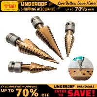 underoof step drill bit for electric wrench with 12 head extended drill bit hss high speed steel 4241 6542