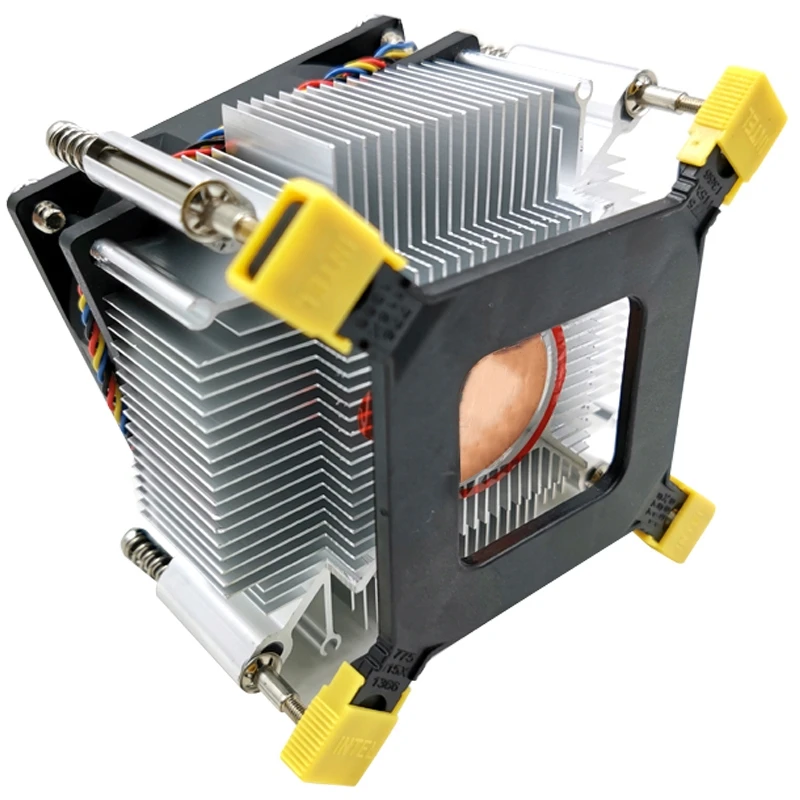 

Кулер для процессора, вентилятор охлаждения 1366 2011 1155 4-контактный проводной регулятор температуры и радиатор управления скоростью для X58 X79