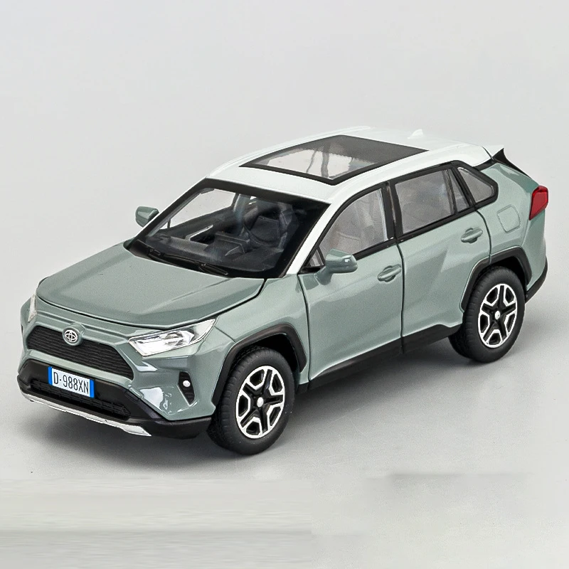 Литой спортивный автомобиль Toyota RAV4 в масштабе 1:32 литый под давлением со звуком и