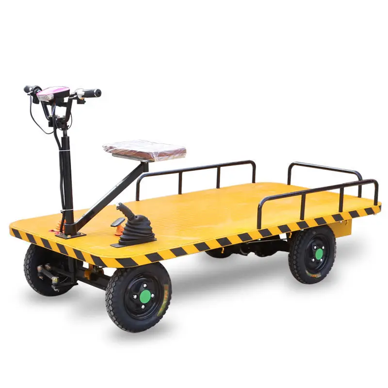 

New Product 1000kgs Loading Warehouse Factory Electric Trolley Carts for Garden Warehouse Factory Transport Moving