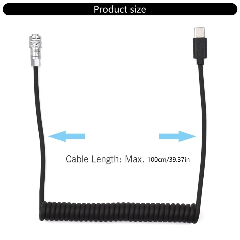 Кабель питания USB C для BMPCC 4K и 6K с защитной защитой