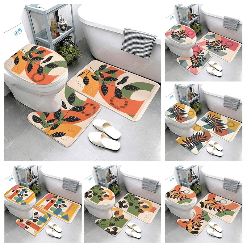 

Нескользящий коврик для ванной комнаты, маленький коврик для душа, декоративный Впитывающий Коврик для ног, вход в ванну, коврик для туалета Morandi Nordic Modern