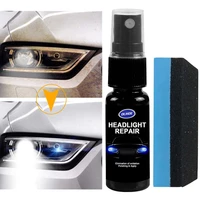 50ml car headlight renovation liquid headlamp polish kit scratch remover repair headlight restoration agent sponge car washing