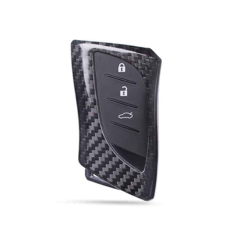 

Carbon Fiber Car Remote Key Case Cover Shell Holder For Lexus 2018 ES300h ES350 ES200 ES260 LS350 LS500h Fob Key Car-Styling