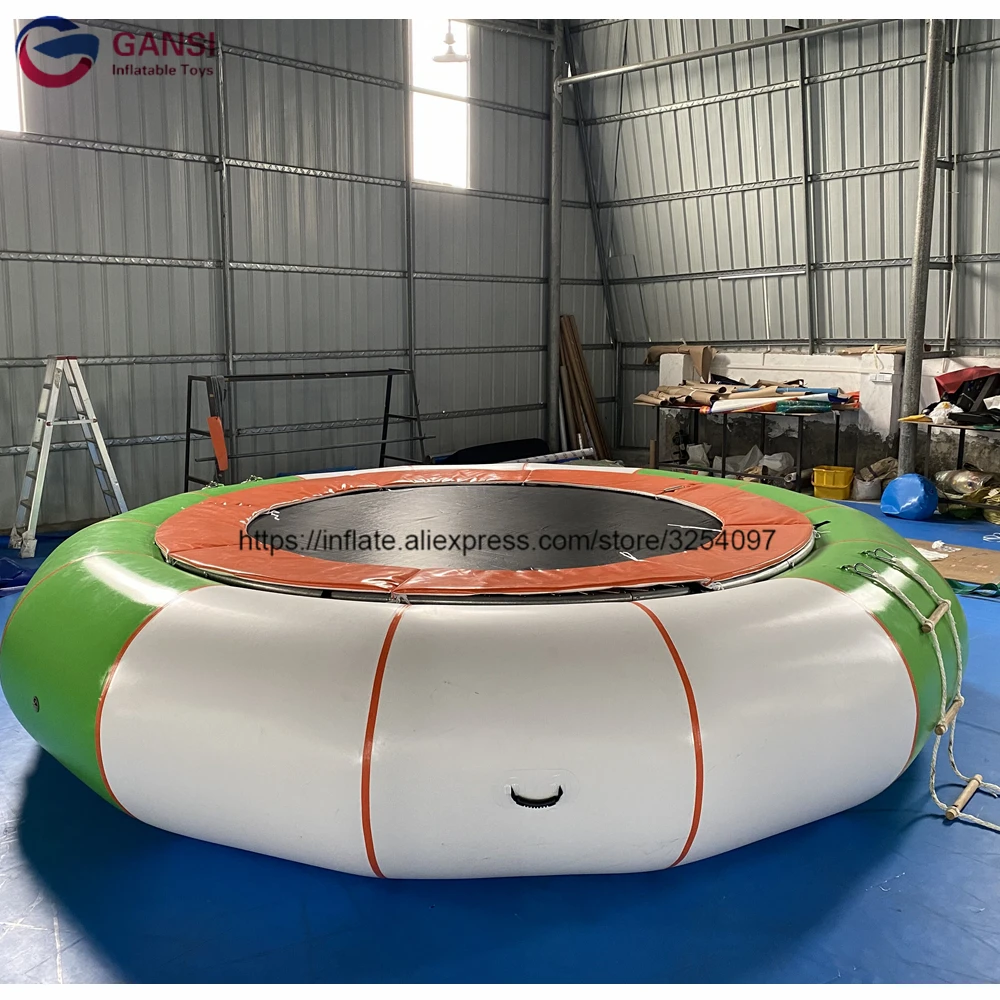 Оборудование для водных игр прыгающий батут 5 м надувной водный со сталью