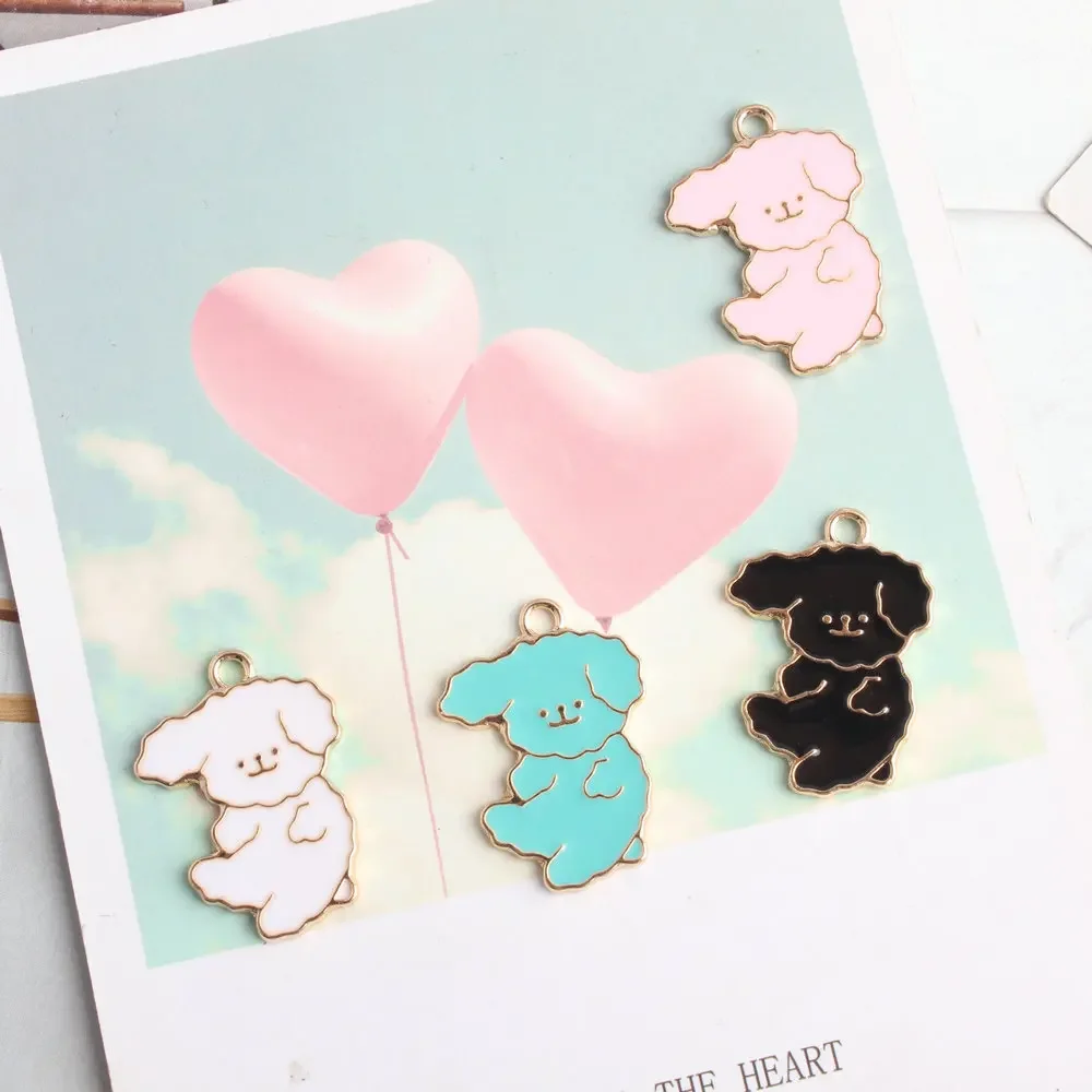 10 шт. эмалевые подвески для кукол щенков капля масла из цинкового сплава