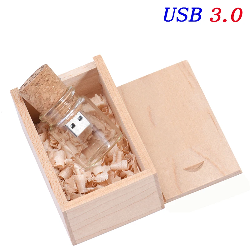 SHANDIAN USB 3 0 новый флэш-накопитель с плавающей бутылкой 16 ГБ 32 64 стеклянные U-диск