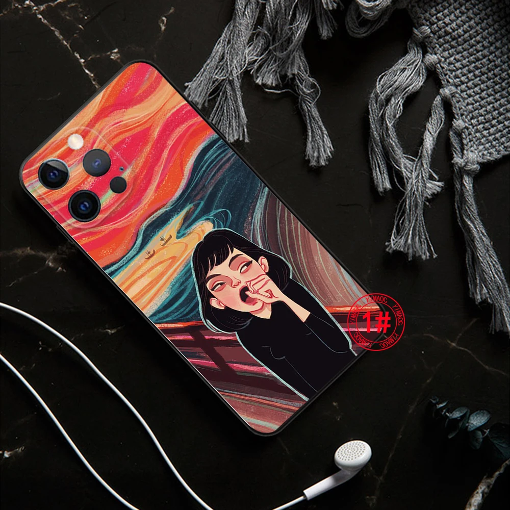239Z Мягкий силиконовый чехол Scream Canvas для Samsung S9 Plus S10 S10E S20 Fe Lite S21 S22 S23 S30 Ultra