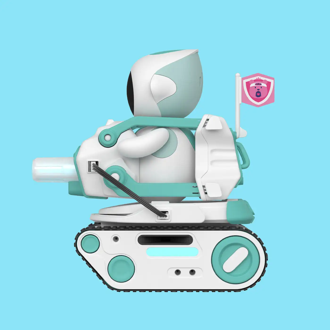 Эксклюзивный автомобиль Panxer изготовленный для робота Eilik с полной боевой игровой