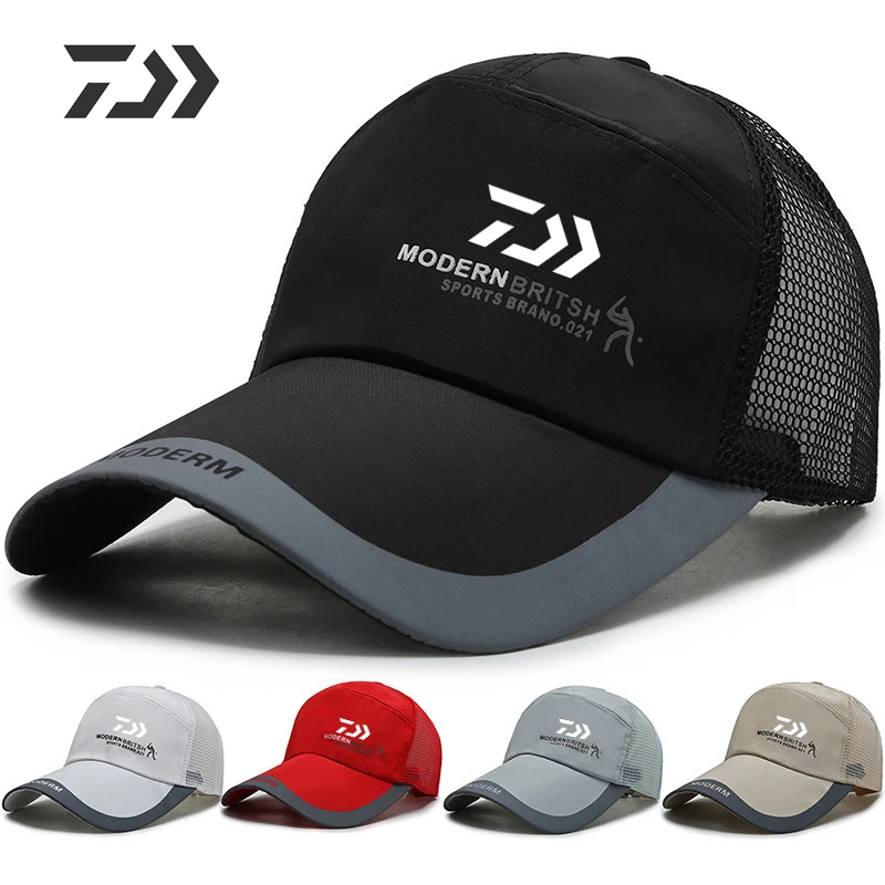 

2022 Daiwa Summer Travel Fishing Hat Men's Travel Net Cap Baseball Cap Sunscreen Sun Cap Outdoor Fishing Cap Breathable Cap