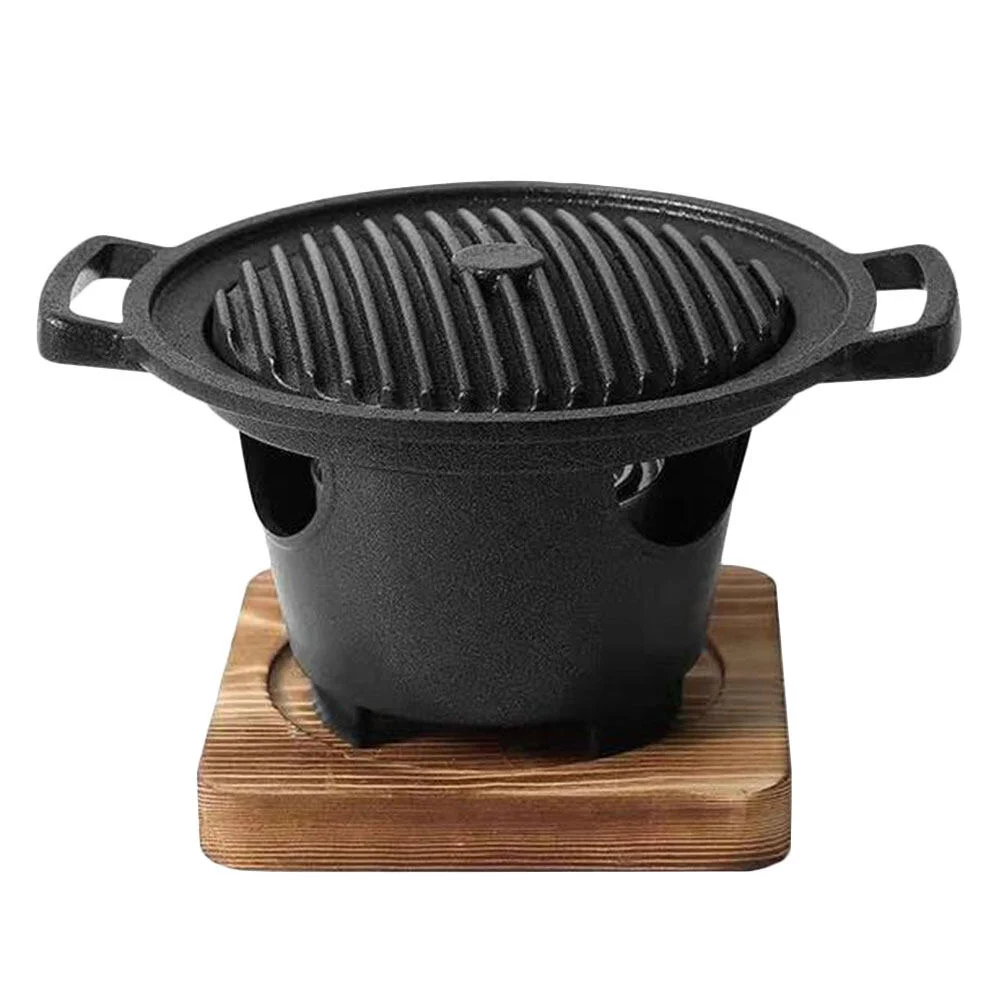 

1 Set of Indoor Barbecue Pan Grilling Furnace Household Grilling Accessories