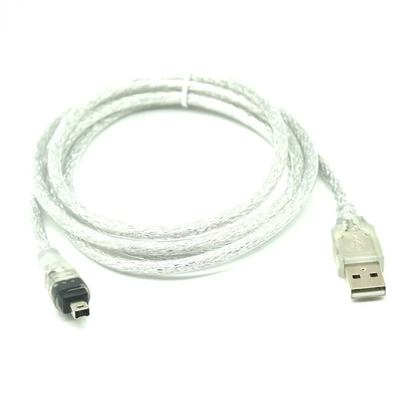 

USB Male To Firewire IEEE 1394 4 Pin Male ILink Adapter Cord Firewire 1394 Cable For SONY DCR-TRV75E DV Camera Cable