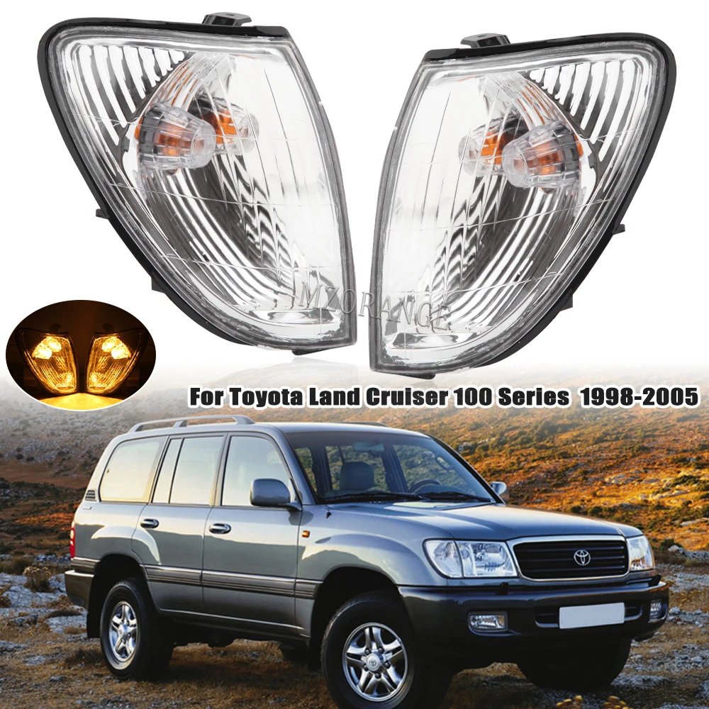 

Car Front Side Indicator Corner Light Assembly For Toyota Land Cruiser 100 Series 1998-2005 With Bulb Fog Lighting Lamp