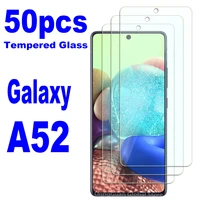 50pcs 9h tempered glass for samsung galaxy a52 screen protector glass film