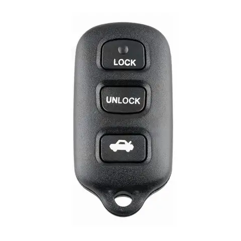 Брелок для автомобильного ключа с 3 кнопками для Toyota Camry 2002, 2003, 2004, 2005, черный Запасной брелок для дистанционного управления
