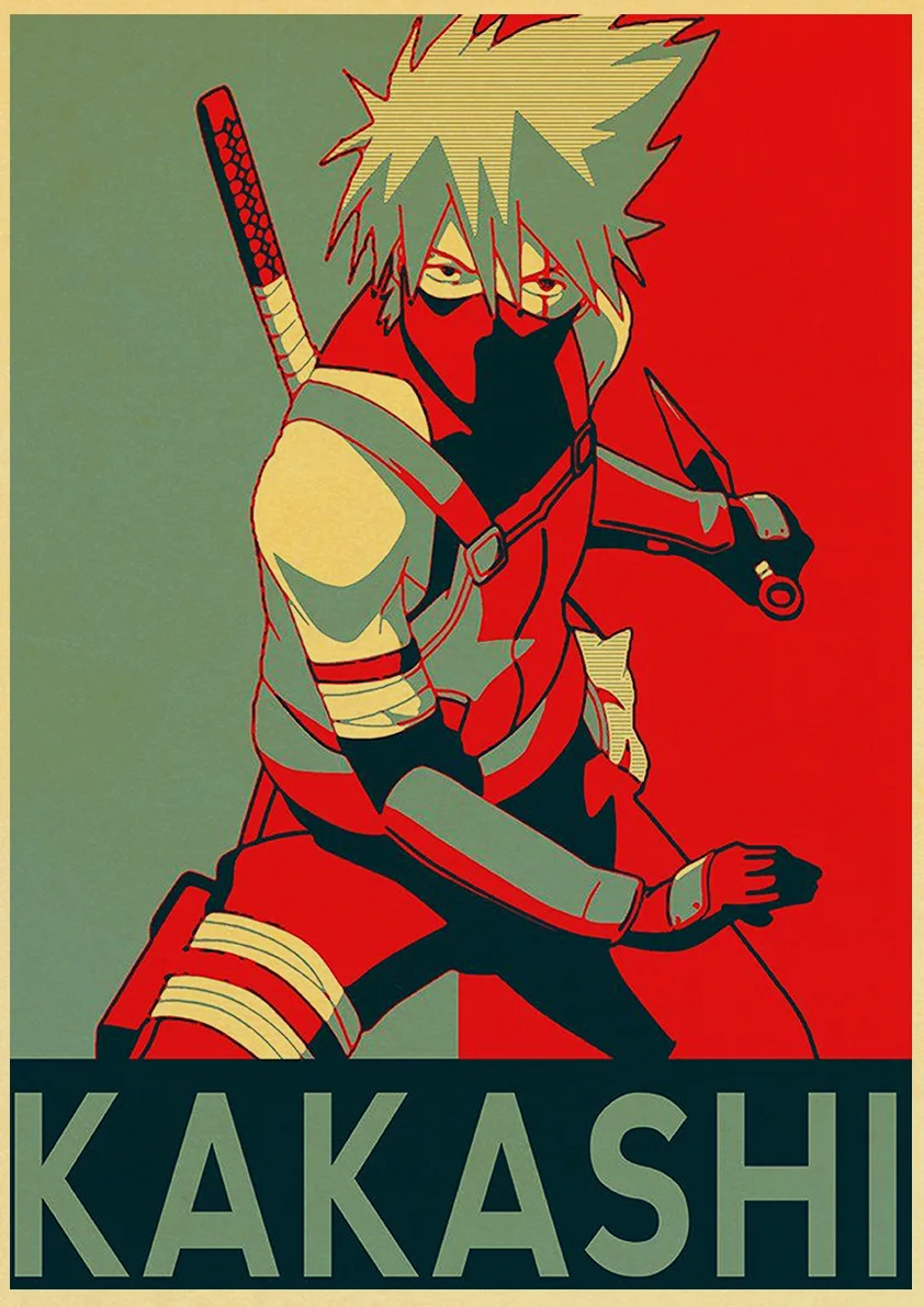 Классическая коллекция персонажей аниме Все · помещение/bakugo/kakashi плакат в стиле