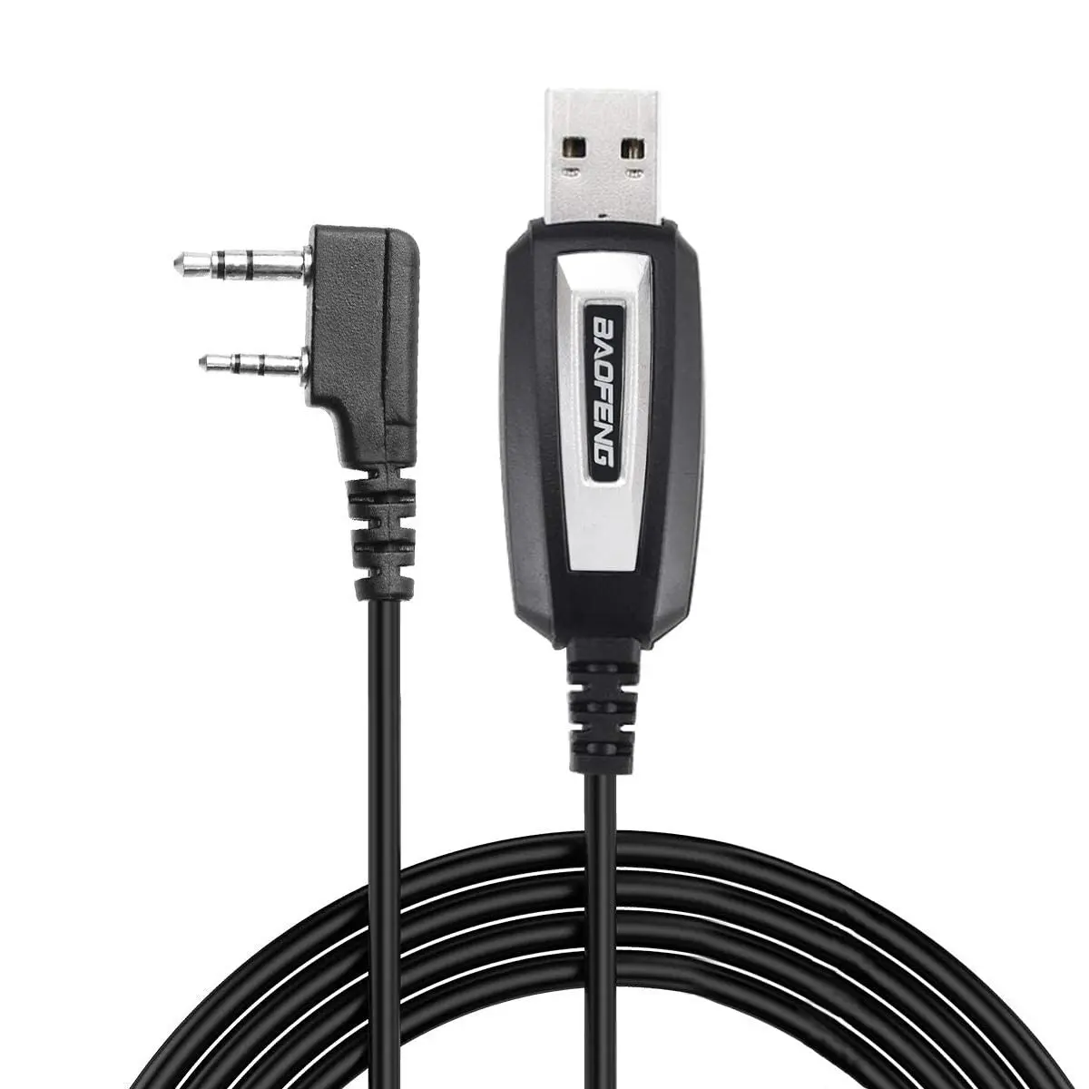 Фото USB-кабель для программирования CH340, чип, совместимый с драйвером CD для BaoFeng, UV-5R 5RM, BF-F8HP GMRS, UV-21R Plus UV-5G №1